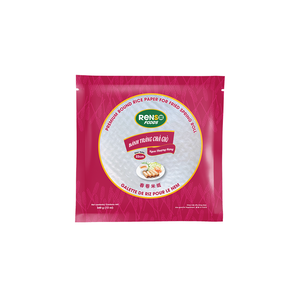 Renso Premium Round Rice Paper For Fried Spring Roll 340g Renso Foods