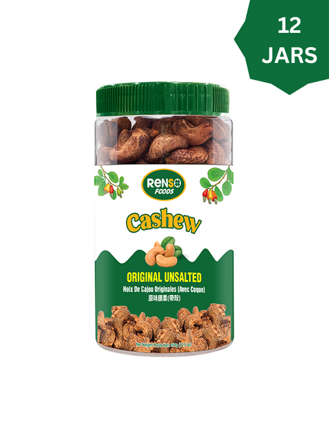 Renso Original Unsalted Cashew 354g (Case of 12)