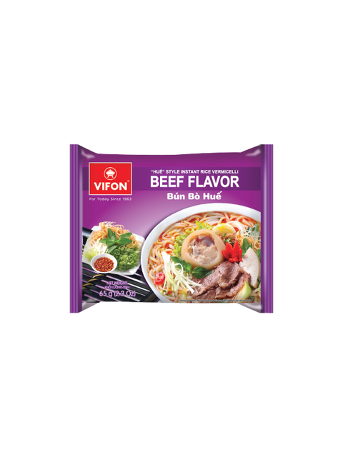 VIFON "Hue" Style Instant Rice Vermicelli Beef Flavor 65g