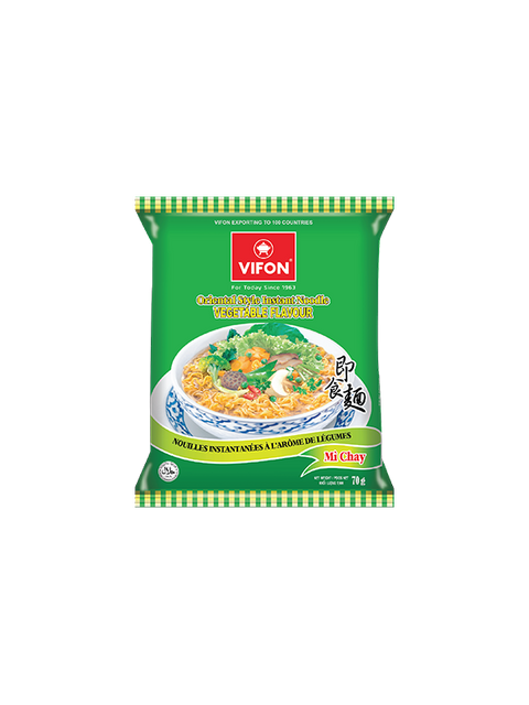 VIFON Oriental Style Instant Noodle Vegetable Flavor 70g (Case of 30)