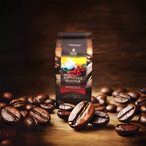 Renso Coffee, Espresso Riserva, 100% Arabica, Whole Bean