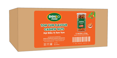 Renso Tom Yum Flavour Cashew 354g (Case of 12)