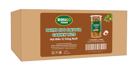 Renso Salt Egg Flavour Cashew 354g (Case of 12)