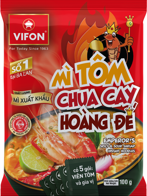 VIFON Emperor's Spicy & Sour Shrimp Instant Noodles