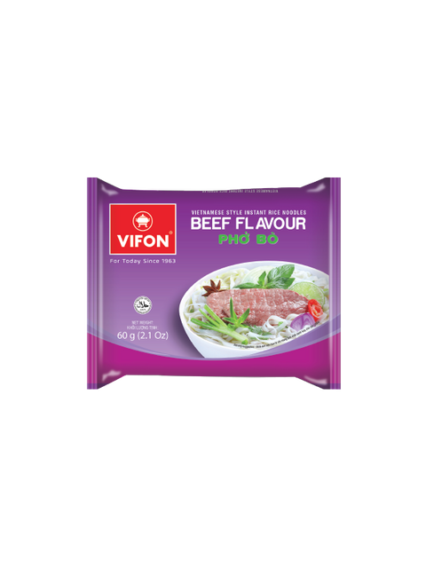 VIFON Vietnamese Style Instant Rice Noodles Beef Flavor 60g