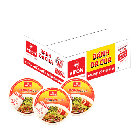 VIFON Instant Brown Rice Noodles with Crab 125g (Case of 12)