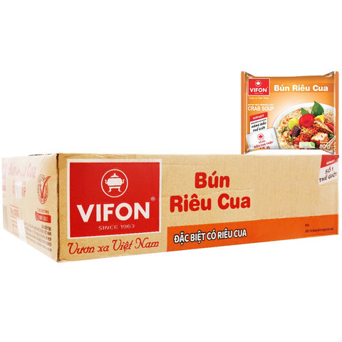 VIFON Oriental Style Instant Rice Vermicelli with Crab Soup 80g (Case of 30)